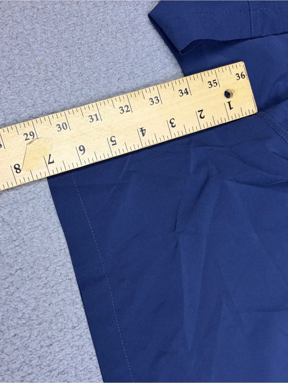 BURLEBO Performance Shorts Men's Medium Navy Athletic Elastic Waist Pockets